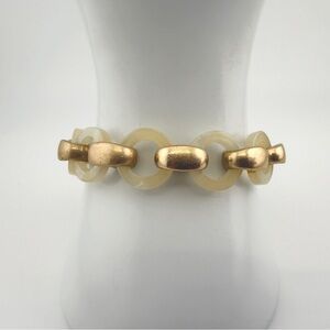 Vintage Gold Toned Charm Women's Bracelet